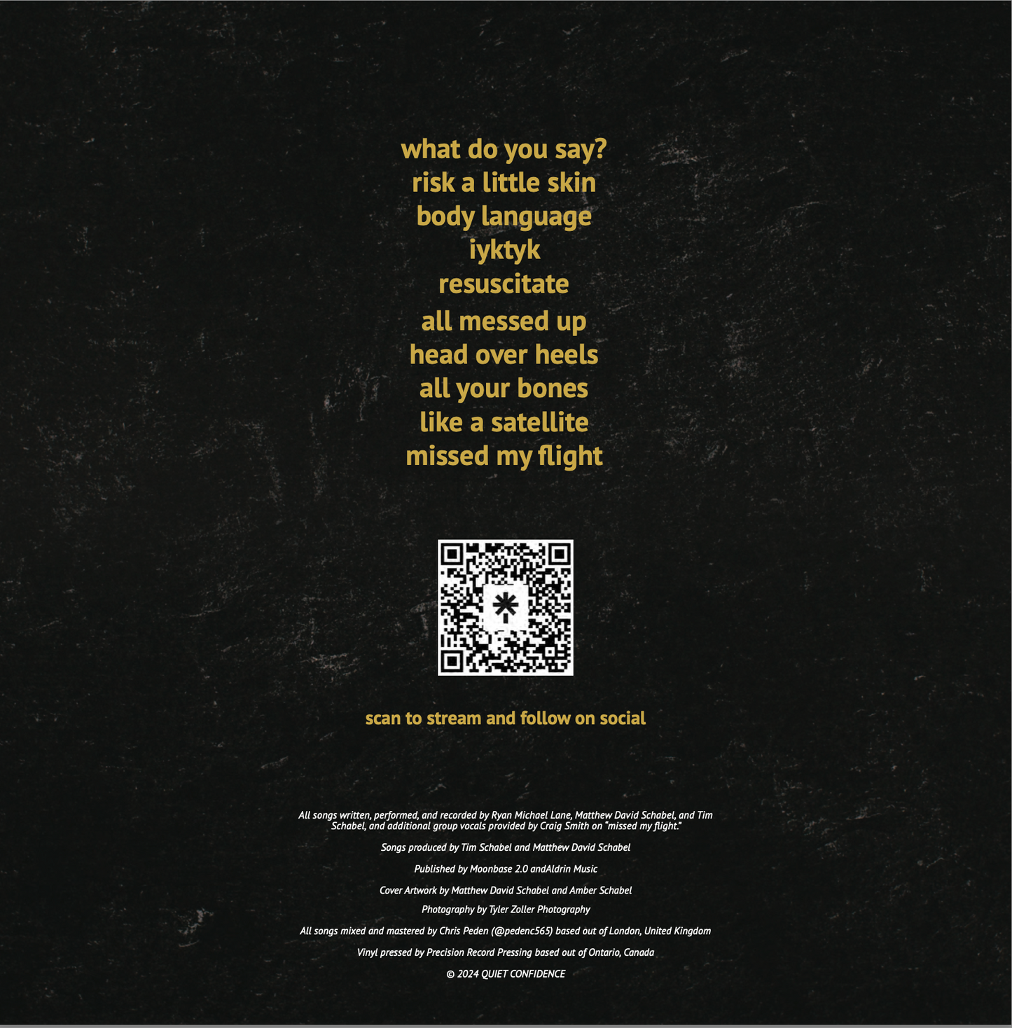 CD QUIET CONFIDENCE self-titled album CD