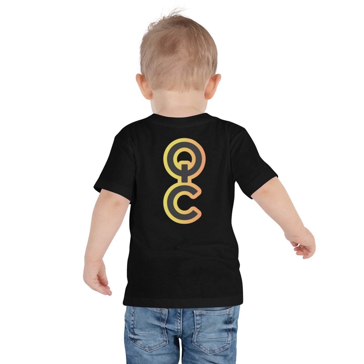 Toddler Short Sleeve Tee - QUIET CONFIDENCE OG Logo Gold backing